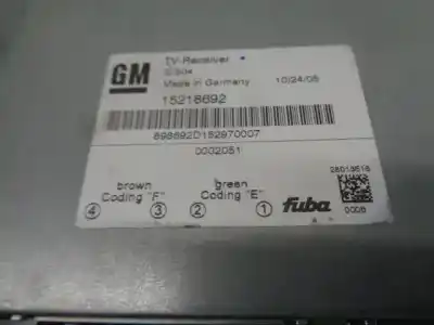 Second-hand car spare part audio system / radio cd for cadillac srx v6 elegance oem iam references 15218692  0002051