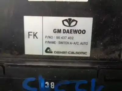 Peça sobressalente para automóvel em segunda mão comando de sofagem (chauffage / ar condicionado) por chevrolet aveo 1.4 cat referências oem iam 96437402  