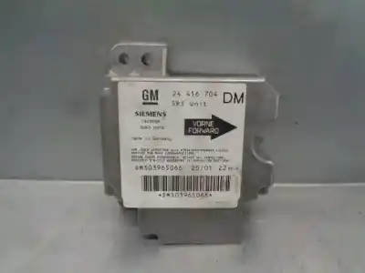 Peça sobressalente para automóvel em segunda mão centralina de airbag por opel zafira a blue line referências oem iam 24416704