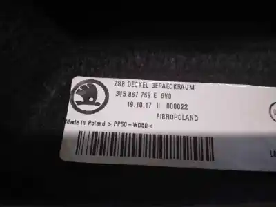Автозапчасти б/у задний поддон за skoda superb (3v3) active ссылки oem iam 3v5867769e  