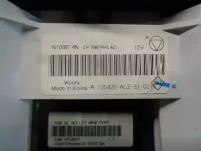 Second-hand car spare part heating / air conditioning control panel for dacia duster ambiance 4x2 oem iam references 6001551698  n108614n