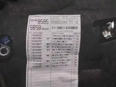 Автозапчастина б/у обкітка задніх лівіх дверей для mercedes-benz clase e (w213) e 220 d (213.004) посилання на oem iam a21373071059k01  