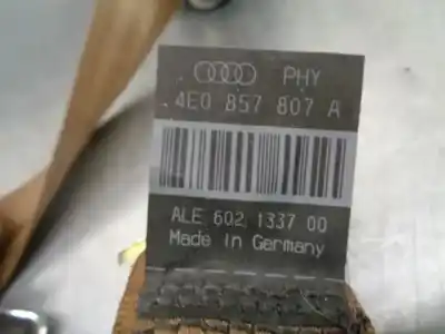 Автозапчастина б/у центральний задній ремін безпеки для audi a8 d3 (4e2, 4e8) 3.0 tdi quattro посилання на oem iam 4e0857807a  