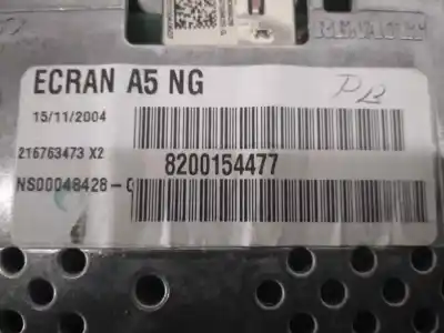 Pezzo di ricambio per auto di seconda mano display multifunzione per renault espace iv (jk0) dynamique riferimenti oem iam 8200154477  216763473x2