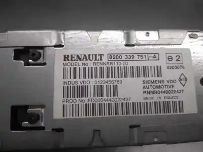 Second-hand car spare part gps navigation system for renault espace iv (jk0) dynamique oem iam references 8200339751   Second-hand car spare part gps navigation system for renault espace iv (jk0) dynamique oem iam references 8200339751
