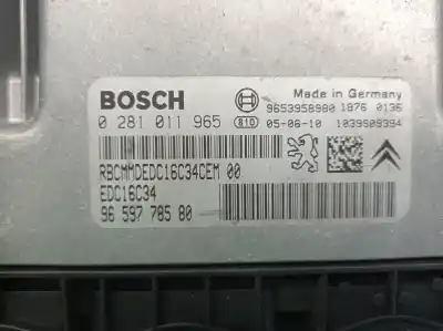Автозапчастина б/у ебу контролер двигуна для citroen c3 picasso 1.6 16v hdi посилання на oem iam 9659778580  0281011965