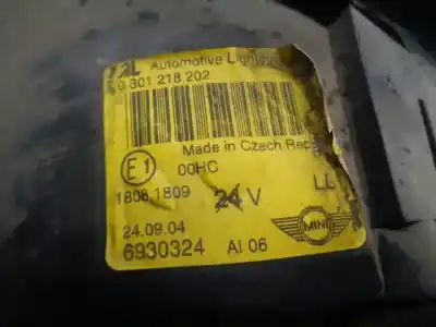 Автозапчасти б/у правая фара за mini mini (r50, r53) one ссылки oem iam 63126911704  0301218202