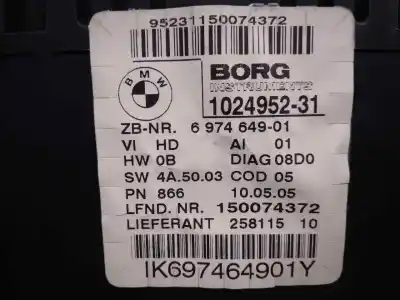 Peça sobressalente para automóvel em segunda mão quadrante por bmw serie 1 berlina (e81/e87) 120d referências oem iam 697464901  150075215