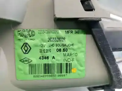 Автозапчасти б/у левый задний фонарь за renault fluence dynamique ссылки oem iam 265552802r  