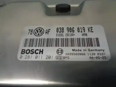 Автозапчастина б/у ебу контролер двигуна для skoda superb i (3u4) 1.9 tdi посилання на oem iam 038906019ke  0281011201