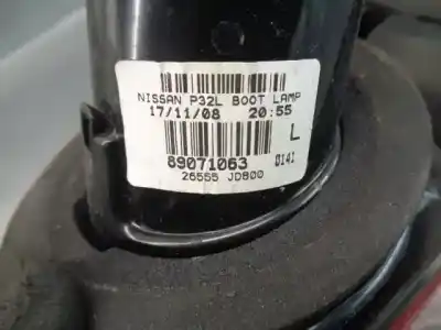 Pezzo di ricambio per auto di seconda mano lampada posteriore sinistra per nissan qashqai / qashqai +2 i (j10, nj10, jj10e) 2.0 dci riferimenti oem iam 26555jd800  89071063