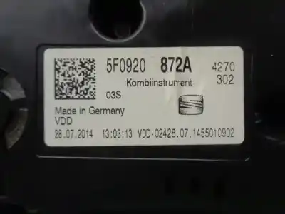 Peça sobressalente para automóvel em segunda mão quadrante por seat leon st (5f8) reference plus referências oem iam 5f0920872a  a2c53427456ar