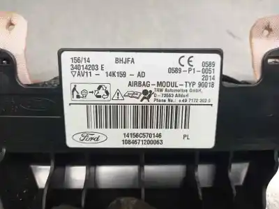 Автозапчастина б/у передня права подушка безпеки для ford b-max titanium посилання на oem iam av1114k159ad  34014203e