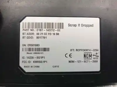 Автозапчастина б/у електронний модуль для ford b-max (jk) 1.0 ecoboost посилання на oem iam d1bt14d212cc  