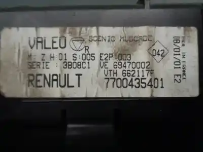 Pezzo di ricambio per auto di seconda mano controllo climatico per renault scenic (ja..) 1.9 dci authentique riferimenti oem iam 7700435401  662117f