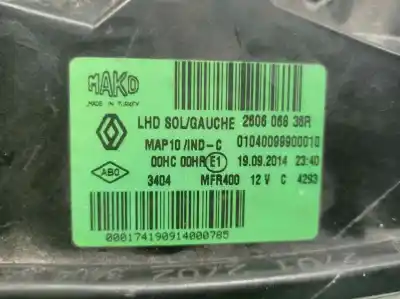 Автозапчастина б/у ліва фара для renault fluence dynamique посилання на oem iam 260606836r  