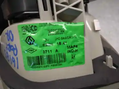 Second-hand car spare part right tailgate light for renault fluence dynamique oem iam references 265500038r  