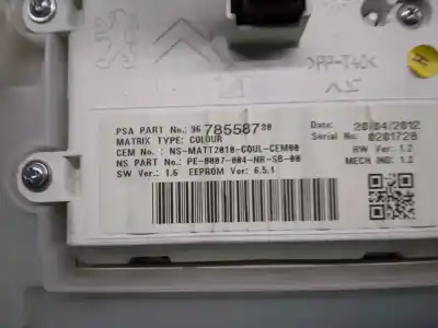 Peça sobressalente para automóvel em segunda mão quadrante por peugeot 208 active referências oem iam 1609903080  