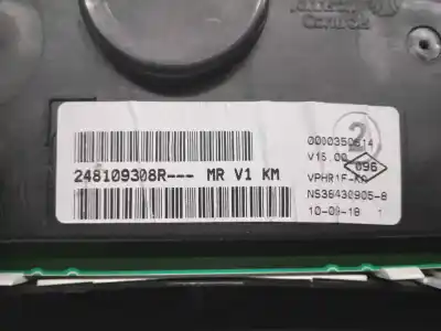 Peça sobressalente para automóvel em segunda mão quadrante por dacia dokker 1.5 blue dci diesel fap cat referências oem iam 248109308r  