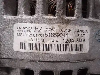 Автозапчастина б/у генератор для lancia ypsilon (402) 1.2 cat посилання на oem iam 51859041  ms1012101381