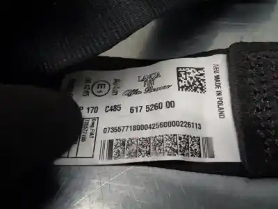 Автозапчасти б/у задний левый ремень безопасности за lancia ypsilon (402) 1.2 cat ссылки oem iam 735577180  