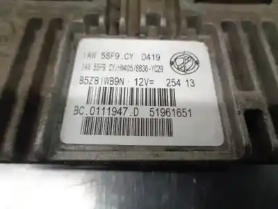 Second-hand car spare part ecu engine control for lancia ypsilon (402) 1.2 cat oem iam references 51961651  bc.0111947.d