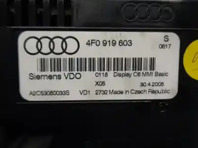 Автозапчастина б/у багатофункційний дисплей для audi a6 avant (4f5) 2.7 tdi посилання на oem iam 4f0919603s  a2c53080033s