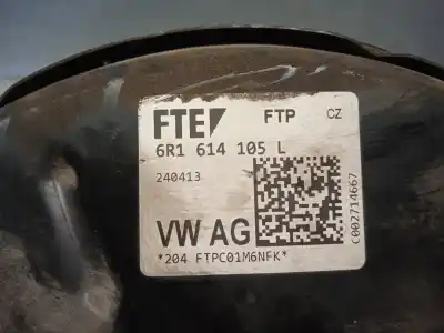 Second-hand car spare part brake servo for skoda rapid spaceback (nh1) 1.6 tdi oem iam references 6r1614105l  240413