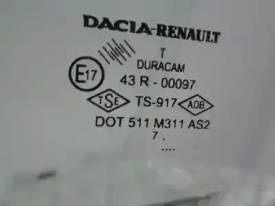 Автозапчастина б/у ліве передне вікно для dacia logan mcv (ks_) 1.5 dci (ks0w) посилання на oem iam 43r00097 dot511m311as2 43r00097