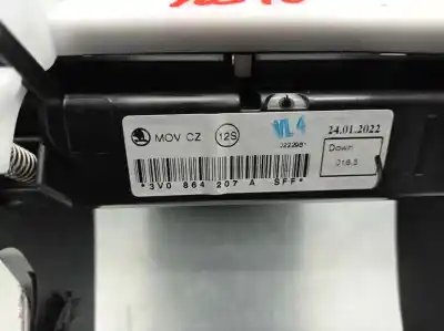 Peça sobressalente para automóvel em segunda mão apoio de braço consola central por skoda superb combi (3v5) 2.0 tdi referências oem iam 3v0864207a  