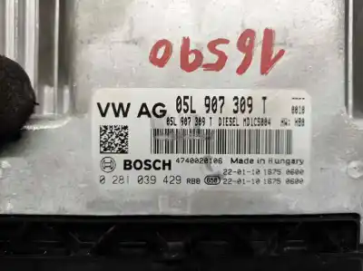 Second-hand car spare part ecu engine control for skoda superb combi (3v5) 2.0 tdi oem iam references 05l907309t  0281039429