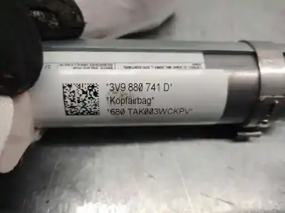 Peça sobressalente para automóvel em segunda mão airbag de cortina dianteiro esquerdo por skoda superb combi (3v5) 2.0 tdi referências oem iam 3v9880741d  