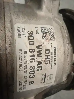 Second-hand car spare part air conditioning compressor for skoda superb combi (3v5) 2.0 tdi oem iam references 3q081680b  01152211703b