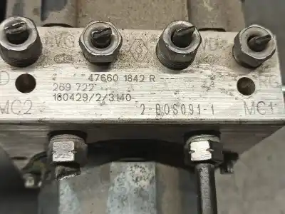 Peça sobressalente para automóvel em segunda mão abs por renault clio iv 0.9 referências oem iam 476601842r  
