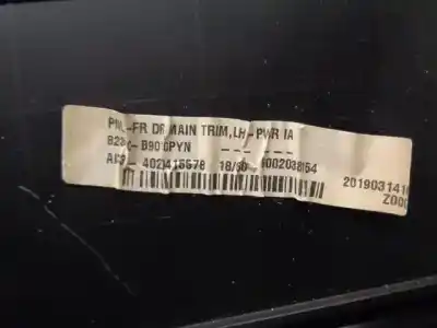 Автозапчасти б/у обивка левой передней двери за hyundai i10 1.0 cat ссылки oem iam 82310b9010 82307b9031mrm 82310b9010pyn