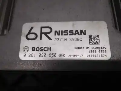 Second-hand car spare part ecu engine control for nissan note (e11e) 1.5 dci turbodiesel cat oem iam references 237103vd0c  0281030850