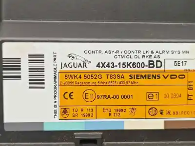 Автозапчастина б/у електронний модуль для jaguar x-type i (x400) 2.0 d посилання на oem iam 4x4315k600bd  5wk45052g