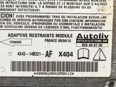 Автозапчастина б/у блок управління подушками безпеки для jaguar x-type i (x400) 2.0 d посилання на oem iam 4x4314b321af  603449700