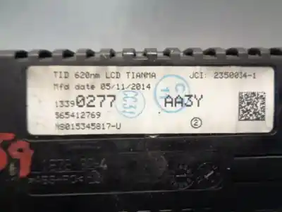 Автозапчастина б/у багатофункційний дисплей для opel zafira tourer c (p12) 2.0 cdti (75) посилання на oem iam 13390277  565412769