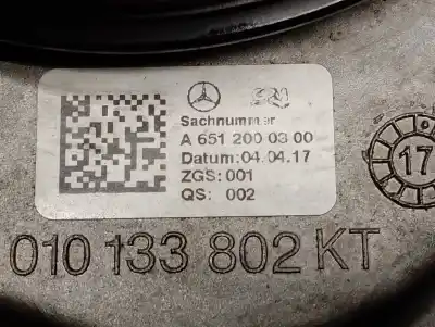Second-hand car spare part water pump for mercedes-benz clase e (w212) lim. 2.1 cdi cat oem iam references a6512007701  