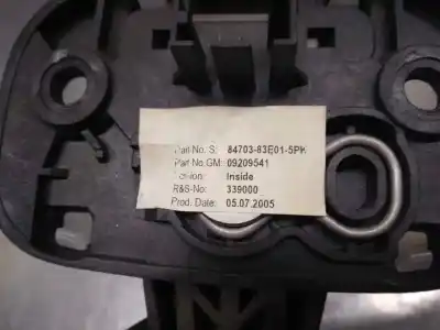 Автозапчасти б/у внутреннее зеркало за suzuki ignis rm (mh) 1.5 cat 99 cv / 73 kw ссылки oem iam 8470383e01  