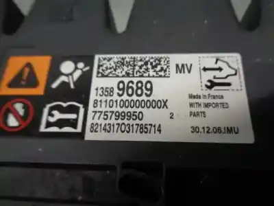 Автозапчастина б/у блок управління подушками безпеки для opel zafira tourer c (p12) 2.0 cdti (75) посилання на oem iam 13589689  775799950