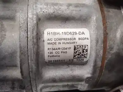 Автозапчастина б/у компресор кондиционера для ford fiesta vii (hj, hf) 1.0 ecoboost mhev посилання на oem iam h1bh19d629da  