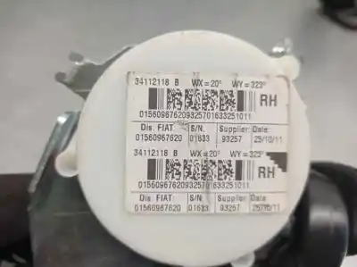 Автозапчастина б/у задній правий ремін безпеки для alfa romeo giulietta (191) 2.0 jtdm посилання на oem iam 01560967620  