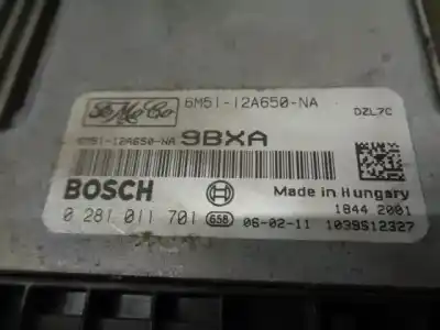 Автозапчасти б/у блок управления двигателем за ford focus sportbreak (cap) 1.6 tdci cat ссылки oem iam 6m5112a650na  0281011701