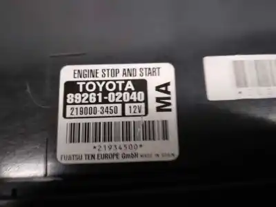 Second-hand car spare part electronic module for toyota auris (_e18_) 1.2 (nre185_) oem iam references 8926102040  2190003450