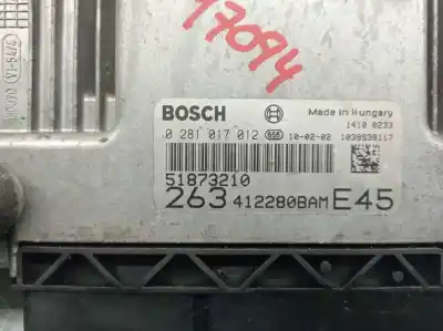 Second-hand car spare part ecu engine control for fiat doblo cargo (263_) 1.6 d multijet oem iam references 51873210  0281017012
