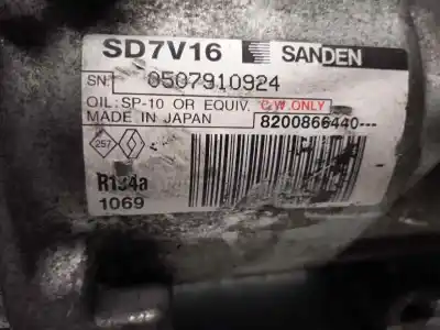 Автозапчастина б/у компресор кондиционера для dacia logan mcv (ks_) 1.5 dci (ks0w) посилання на oem iam 8200866440  1069