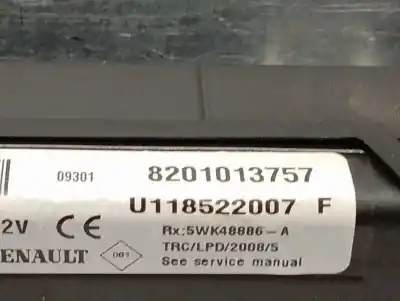 Автозапчастина б/у щит закр для dacia logan mcv (ks_) 1.5 dci (ks0w) посилання на oem iam 8201013757  5wk48886a