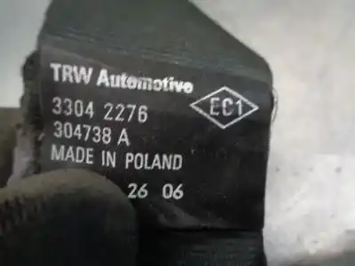 Second-hand car spare part front left seat belt for renault master combi desde ´98 2.5 diesel 114 cv / 84 kw oem iam references 7701207727  304738a